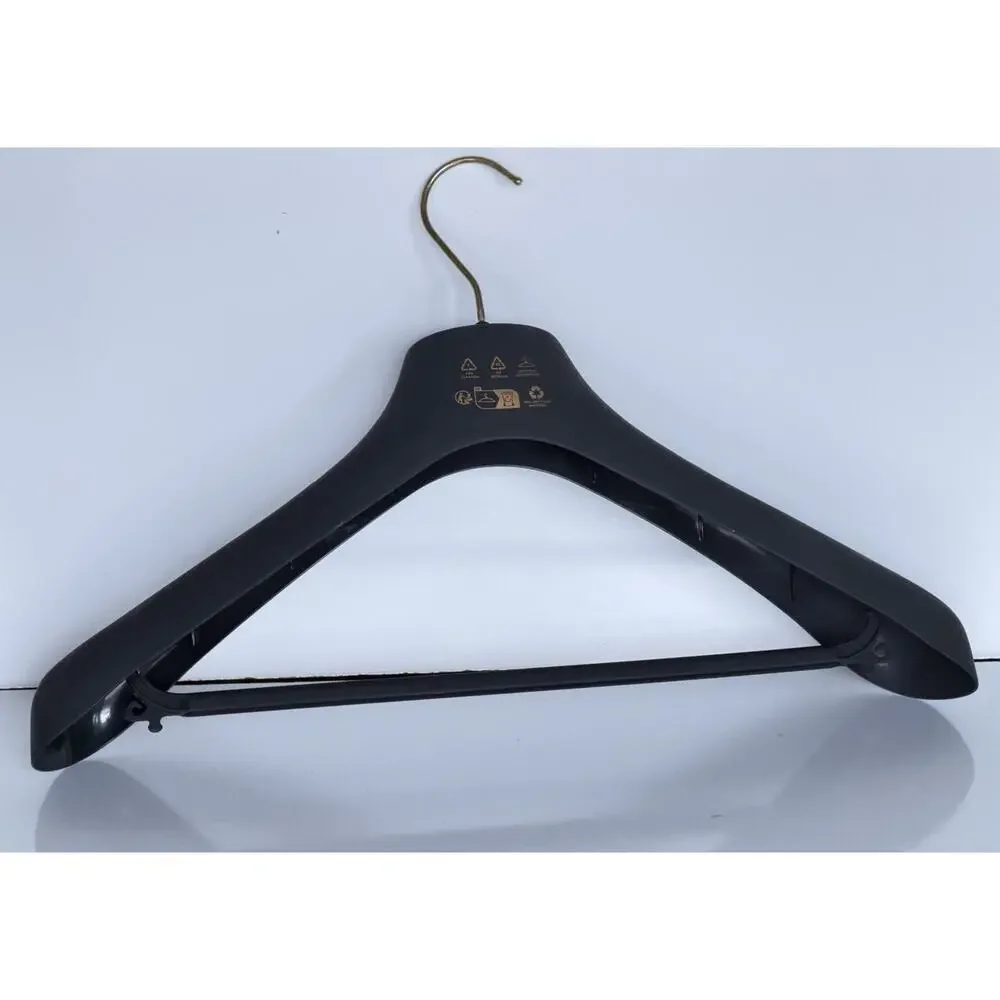 VERSACE Gray Plastic Suit/Jacket/Pants Hanger with Gold Hardware 17.6x7.5